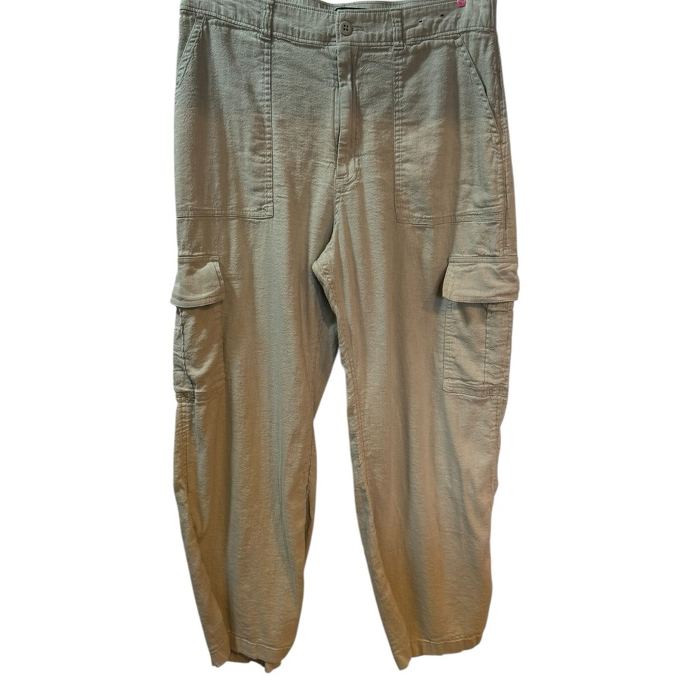 Hollister Women's Y2K Ultra High-Rise Vintage Drapey Cargo WideLeg Sage Green